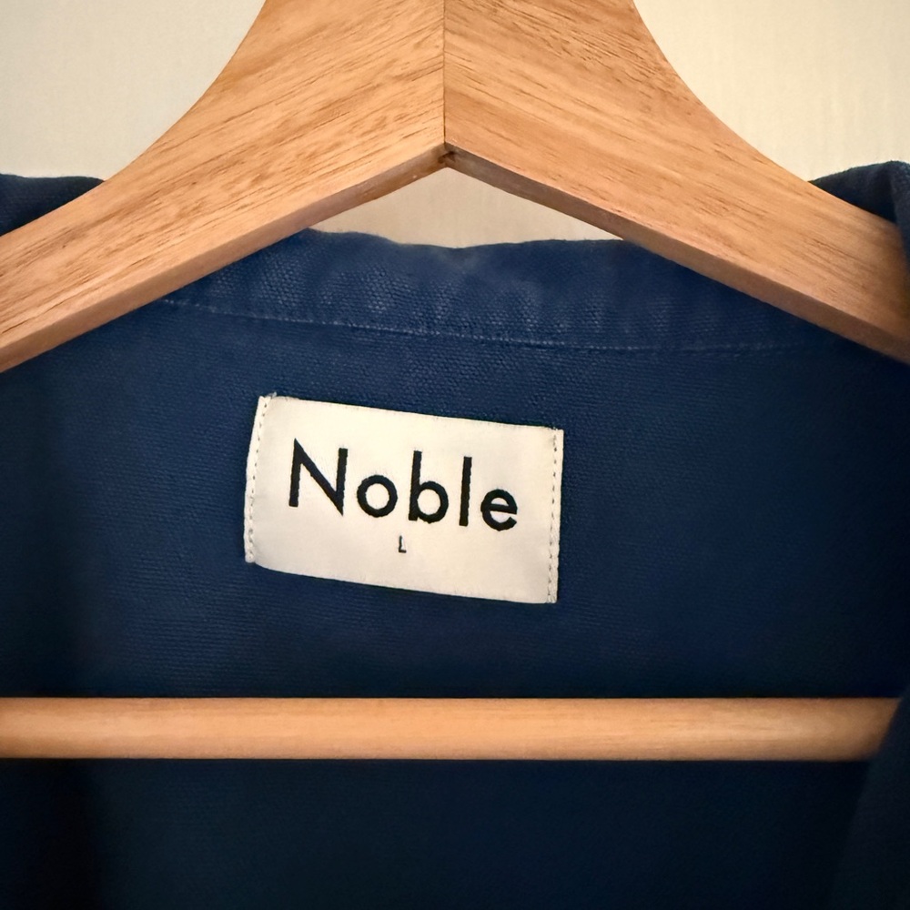 Noble Long Utility Dress in Navy w/ contrast stitch, L, EUC - Picture 2 of 3